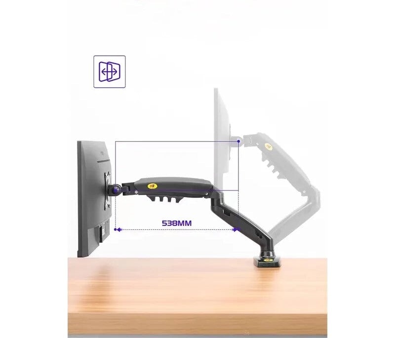 Braço Articulado Retrátil para Monitor